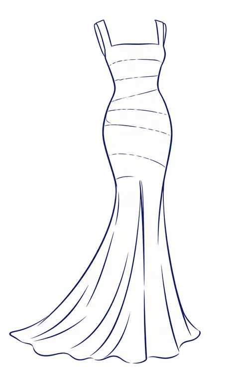 Vestido largo para niñas
